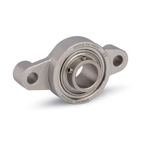 F2BSO-SCFS-108-SHFS, Two-Bolt Flange, Non-Expansion, SS, 1.5 Bore Dia.